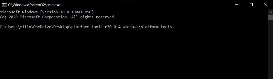 ADB Command Window