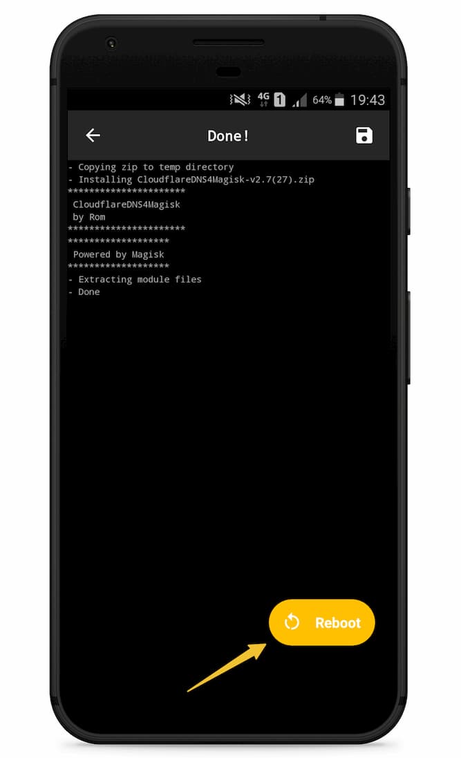 CloudflareDNS4Magisk Module Done