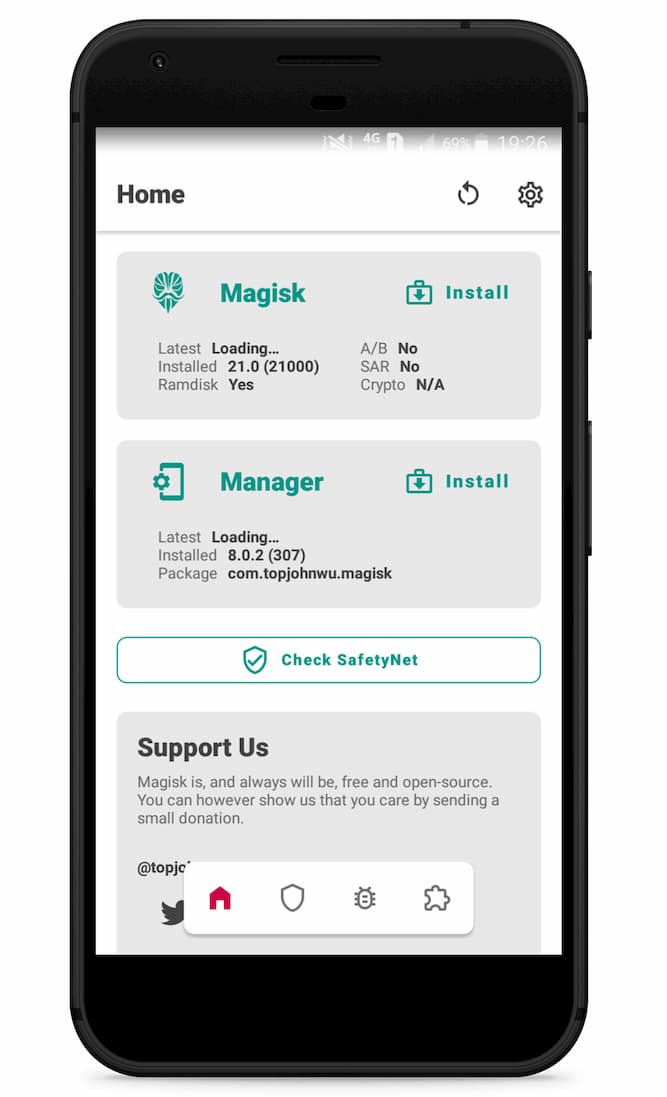 Magisk Manager App